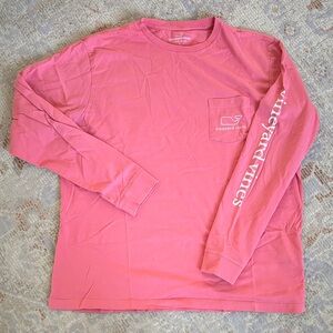 Vineyard Vines Men's Coral Long Sleeve Shirt